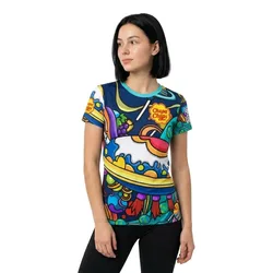 Chupa Chups Space Short Sleeve T-shirt Multicolour S Women