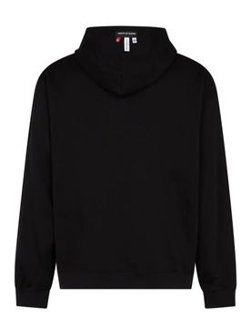 Felpa Leggera Cappuccio Uomo Rock Tiger Print Hoodie Black