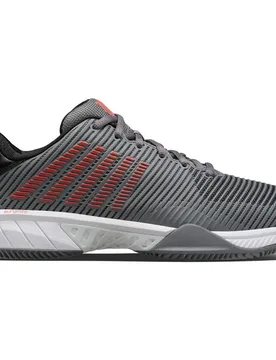 Hypercourt Express 2 Hb Clay Shoes Steel Grey / Jet Black / Spicy Orange UK 10 - K-swiss - FashionsVida