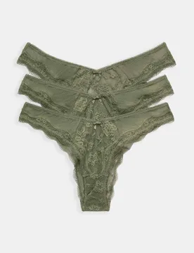 Pk Jasmine Lace Miami Knickers Khaki female - M&S - FashionsVida