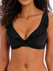 Womens Jewel Cove High Apex Bikini Top - Black Material_polyamide - Size 32j