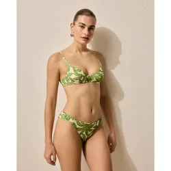Top de bikini estampado con aro copa B