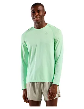 Crew Essential Seamless Long Sleeve T-shirt Ambrosia Melange L Men - Odlo - FashionsVida