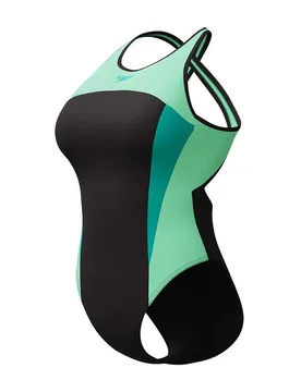 Maillot De Bain High Neck Splice Cross Back - Speedo - FashionsVida