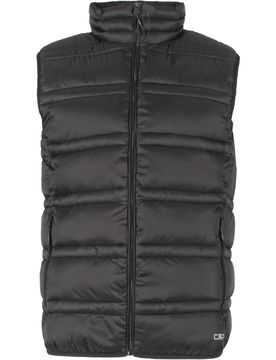 Man vest snaps hood chaleco outdoor hombre Negro (50)