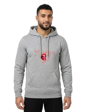 Miss Sweat à Capuche Muah Heather Grey L - TEE - FashionsVida