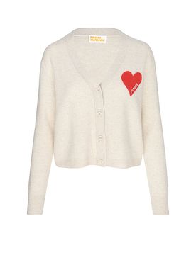 Kaschmircardigan beige L damen