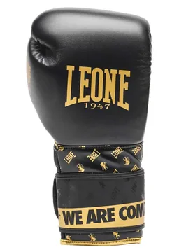 Gants De Boxe Artificiels Cuir Dna Black 8 oz - Leone1947 - FashionsVida