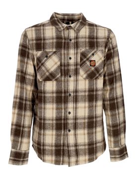 Camicia Manica Lunga Uomo Apex L/s Shirt Brown Check
