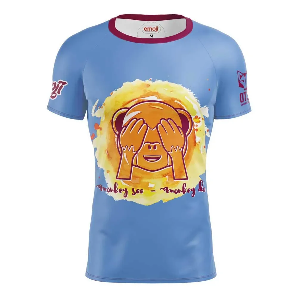 Maglietta A Maniche Corte Emoji Monkey See Multicolour S - OTSO - FashionsVida