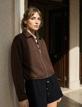 Pantaloncini larghi in mussola con tasche - nero