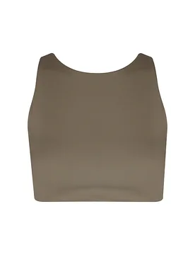 Reggiseno sportivo da donna Pilates Low Support marrone L - Mandala - FashionsVida