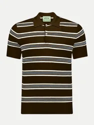 Strickpolo mit Kaschmiranteil Braun 50