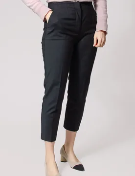 Womens Tapered Ankle Grazer Trousers - Black - Size 6 Uk - Secret Label - FashionsVida
