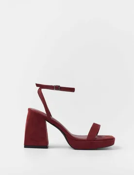 Sandalias de tiras de mujer de tacón con plataforma - Mim - FashionsVida