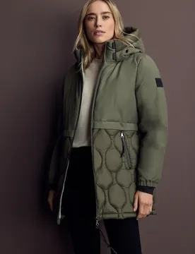 Strukturmix Jacke female Grün