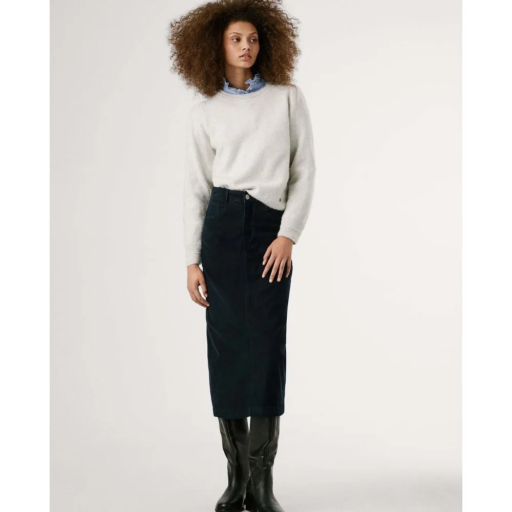 Falda midi de pana estilo cinco bolsillos - Pepe Jeans - FashionsVida