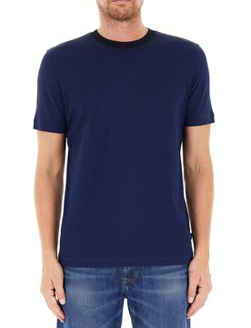 T-shirt lavorata BOSS BLU SCURO S