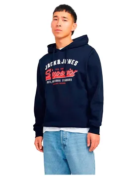 Sweat à Capuche Logo 2 Col Sky Captain M
