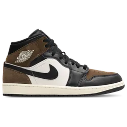 Aj1 Mid Herren Sneaker - Schwarz - Größe 45.5 - Leder, Synthetik Black 45.5