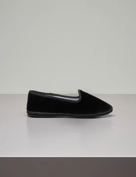 Le Papù Friulane in velluto nero - Le Papù - FashionsVida