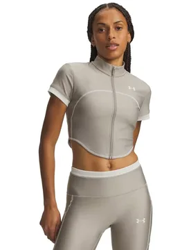 T-shirt à Manches Courtes Heatgear Novelty Fz Brown / Summit White M - Under armour - FashionsVida
