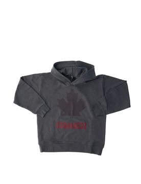 Felpa con cappuccio GRIGIO SCURO 12Y