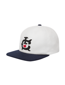 Ic 6 Panel Cap - Ecru/Navy