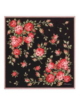Foulard con stampa floreale