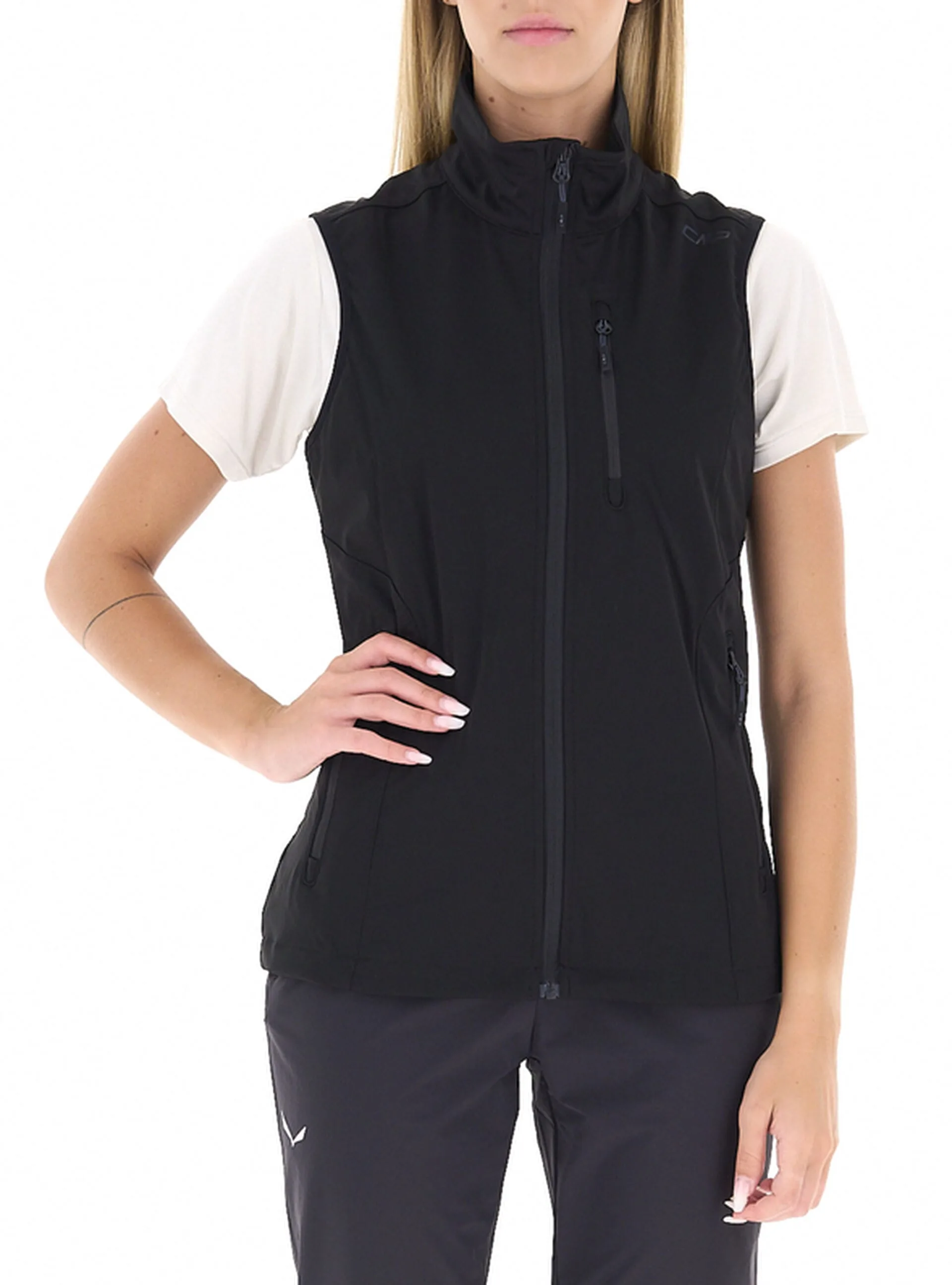 Giacca smanicata antivento NERO 38 - CMP - FashionsVida
