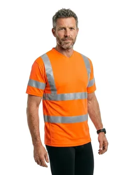 T-shirt à Manches Courtes Safe Classic 18282 Hi-Vis Orange M - MASCOT - FashionsVida