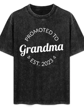 Promoted To Grandma Est. 2023 I T-Shirt Plus Size Basic Cotton T-Shirt - Aliexpress - FashionsVida