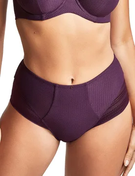 Womens 10303 Serene High Waist Brief - Purple - Size 8 Uk - Panache Lingerie - FashionsVida