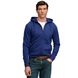 Felpa Con Zip Essential Sd Co Logo Summit Blue L
