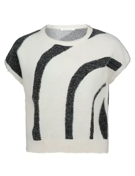 Strickpullover Kurz ohne Arm female - 42 - FashionsVida