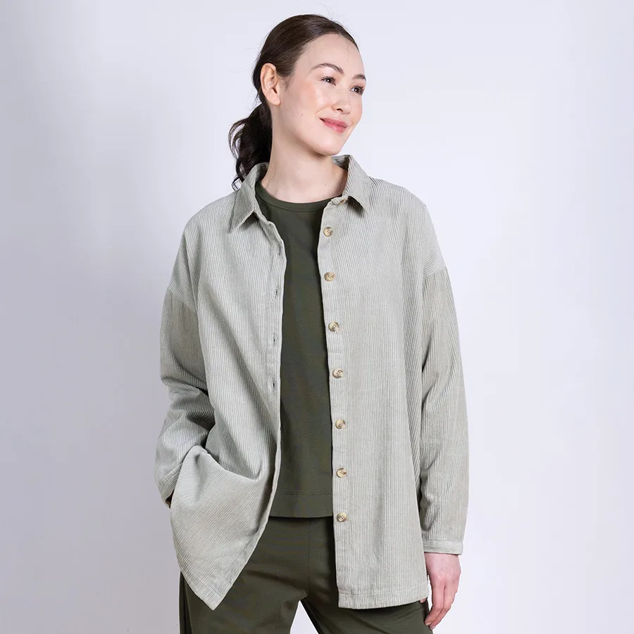 Nomads Cord Shirt - Ecru - Nomads - FashionsVida