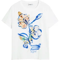 Camiseta de mujer jardín flores