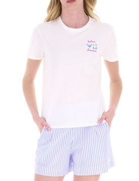 T-shirt girocollo BIANCO M