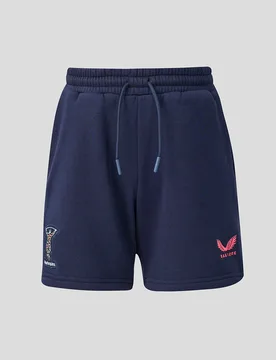 Harlequins Junior 2026/27 Travel Adapt Fleece Shorts NAVY JL Unisex - Castore - FashionsVida