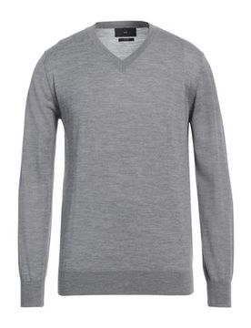 Pullover Herren Grau L Herren