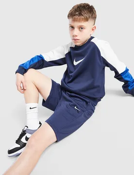 Completo Felpa Girocollo/Pantaloncino Poly Junior - Blu, blu blu Bambino taglia 13-15Y - Nike - FashionsVida