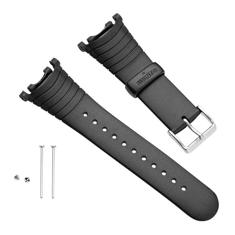 Kit cinturino Vector - elastomero nero