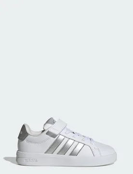 LE SCARPE GRAND COURT 3.0 PER BAMBINI 35 Cloud White / Silver Metallic / Silver Metallic - Adidas - FashionsVida