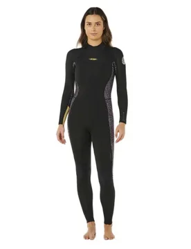 Combinaison En Néoprène à Manches Longues Et Fermeture éclair Dans Le Dos Dawn Patrol 3/2 Mm Natural 10 - Rip curl - FashionsVida