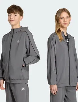GIACCA DA ALLENAMENTO TECH APPAREL 15-16A Grey Five / Grey Five / Reflective Silver - Adidas - FashionsVida