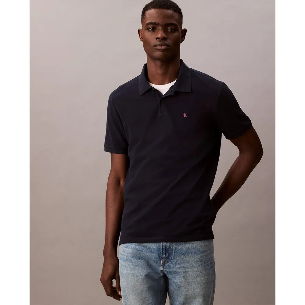 Polo hombre de piqué con logo - Calvin Klein Jeans - FashionsVida