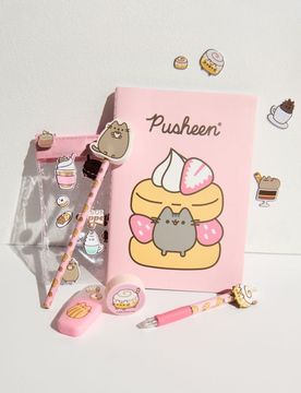 Set di articoli scolastici 7 pack Pusheen the Cat - rosa