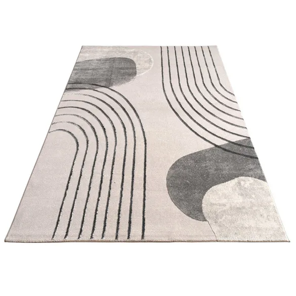 Kurzflor Teppich Tuana 216 Grau - Paco Home - FashionsVida