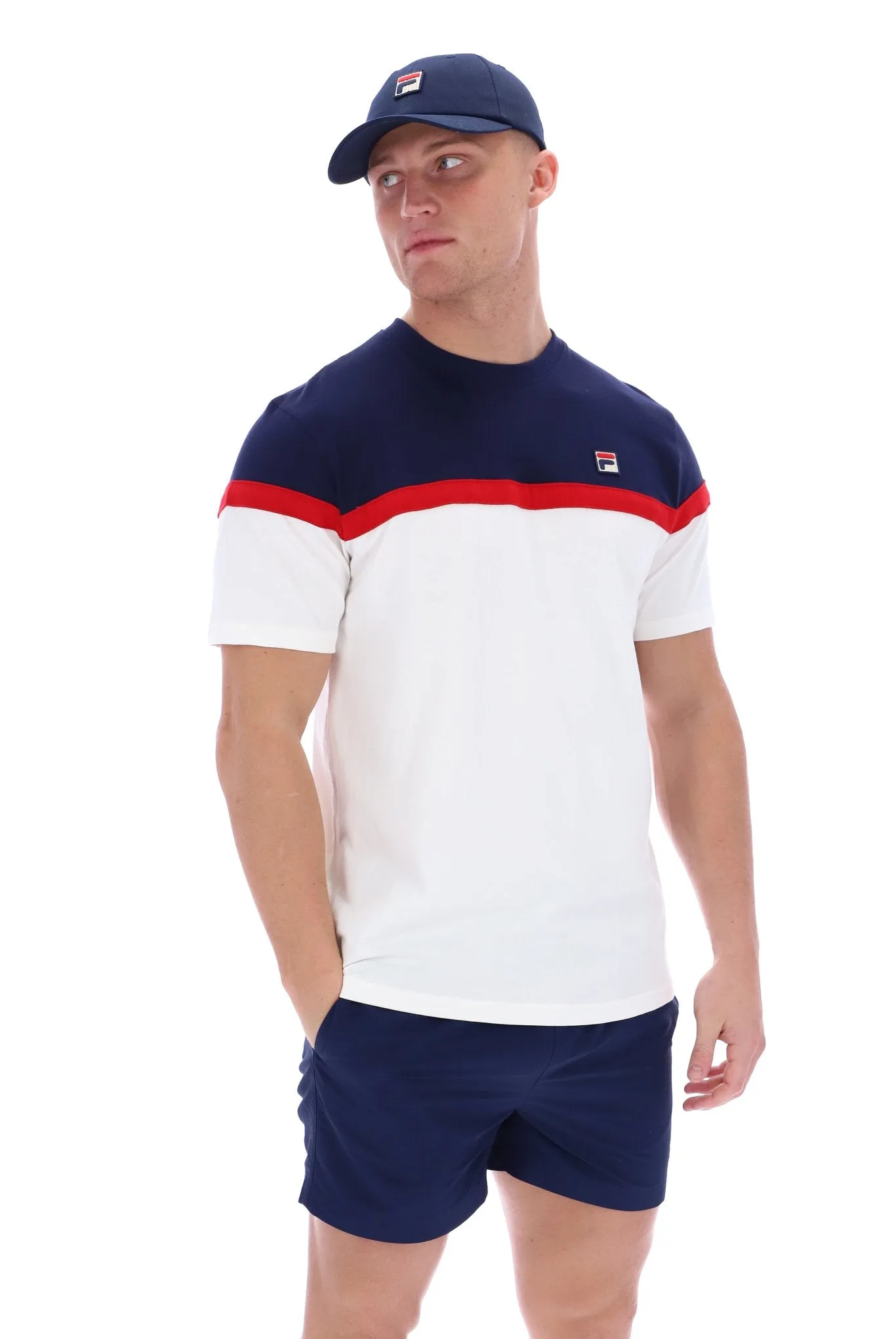 Jose Colour Block T-Shirt - XS - FILA - FashionsVida