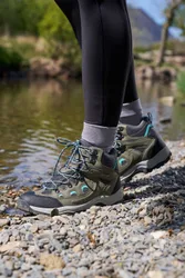 Adventurer Womens Waterproof Walking Boots - Green - Green - Size: 7Â½